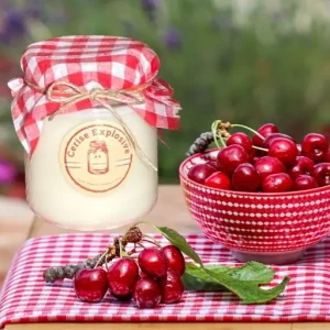Bougie Cerise Explosive 150g PIQUE-NIQUE