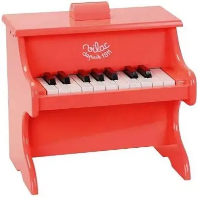 piano en bois crazy orange 18 touches avec partitions – Image 2